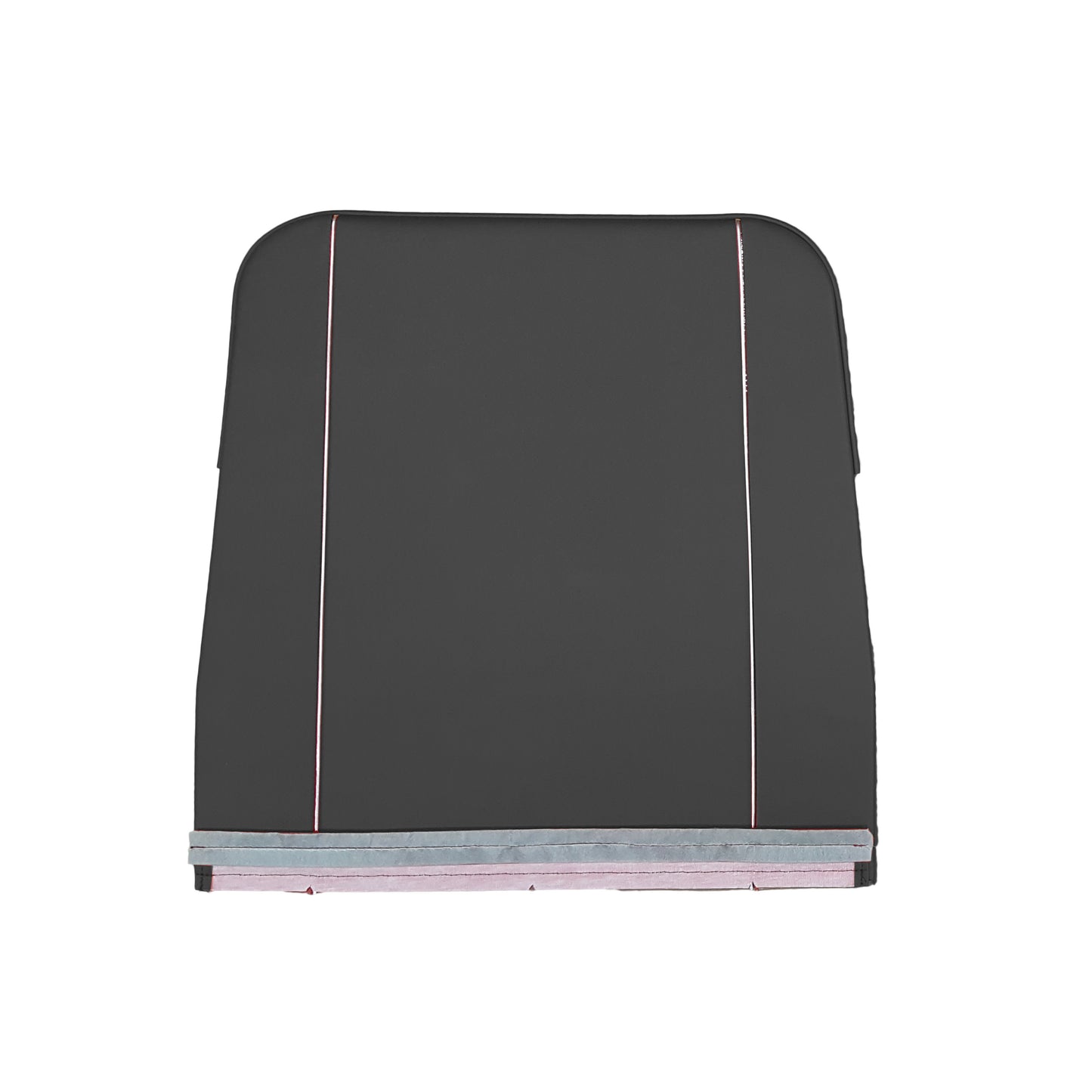 64 DART GT BUCKET SEAT BACK PANELS - BLACK W/ SILVER TINSEL WELT