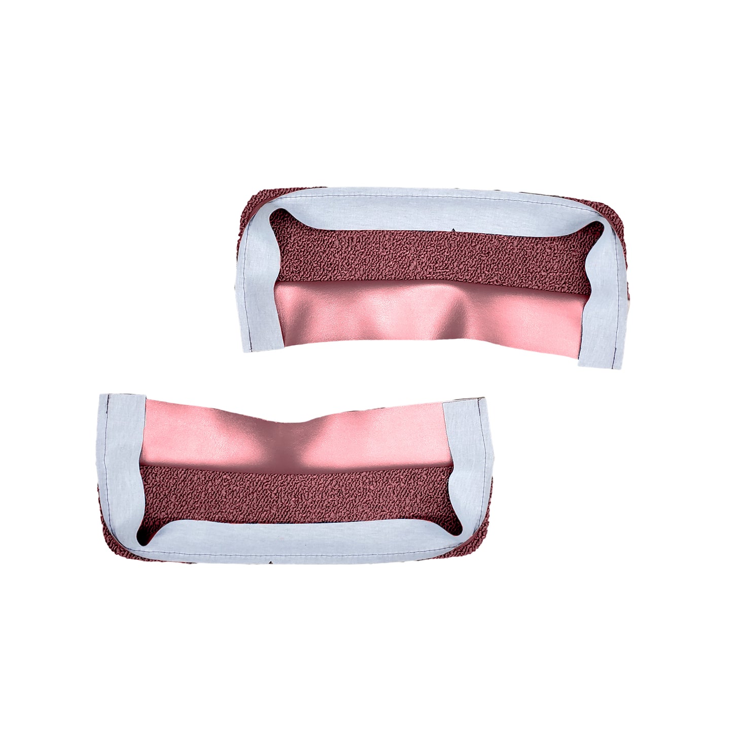 66-67 CHARGER BUCKET SEAT BACK PANEL CARPET - MAROON