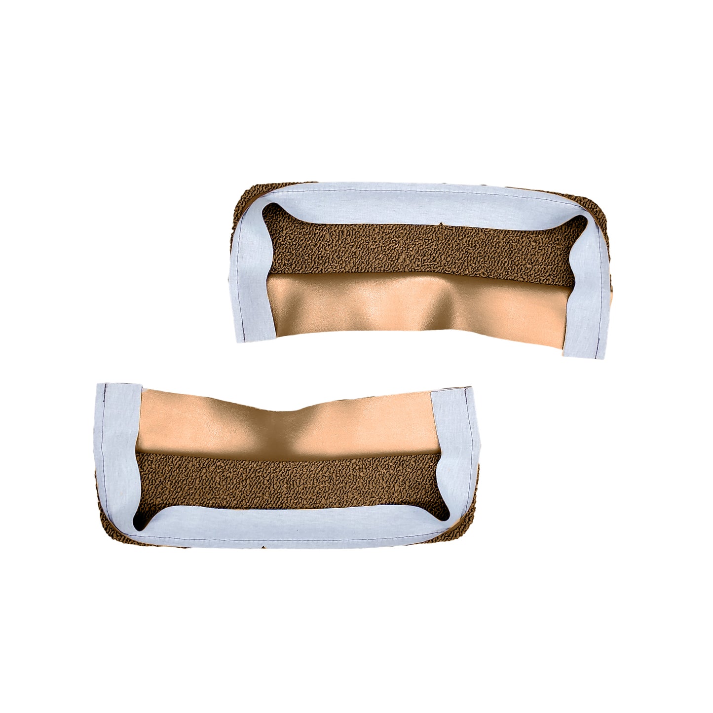 66-67 CHARGER BUCKET SEAT BACK PANEL CARPET - LIGHT SADDLE