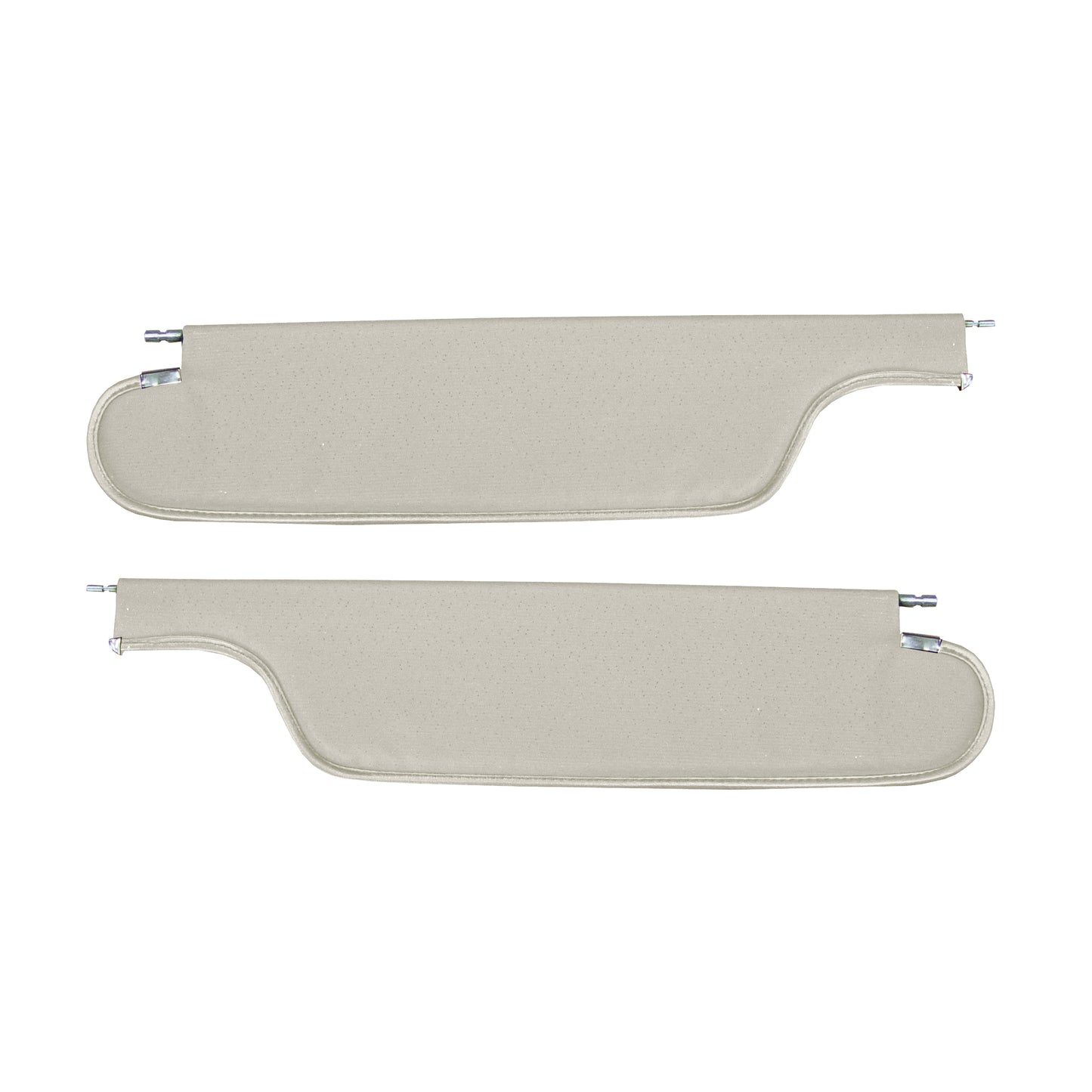 65 GTO/LEMANS HARDTOP SUNVISORS (WEYMOUTH PERFORARTED) - WHITE