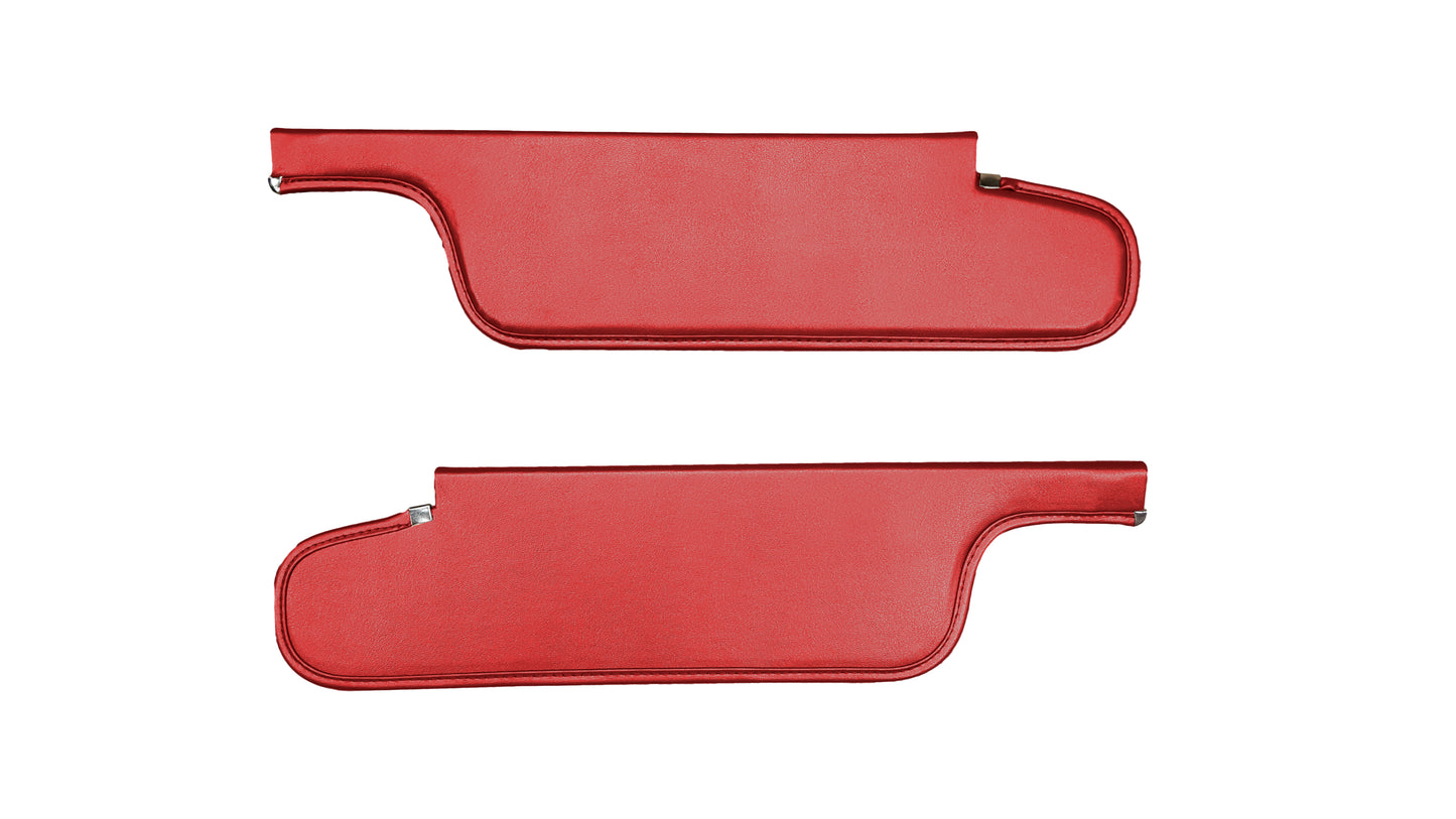 66 DART/VALIANT CONVERTIBLE SUNVISORS - RED