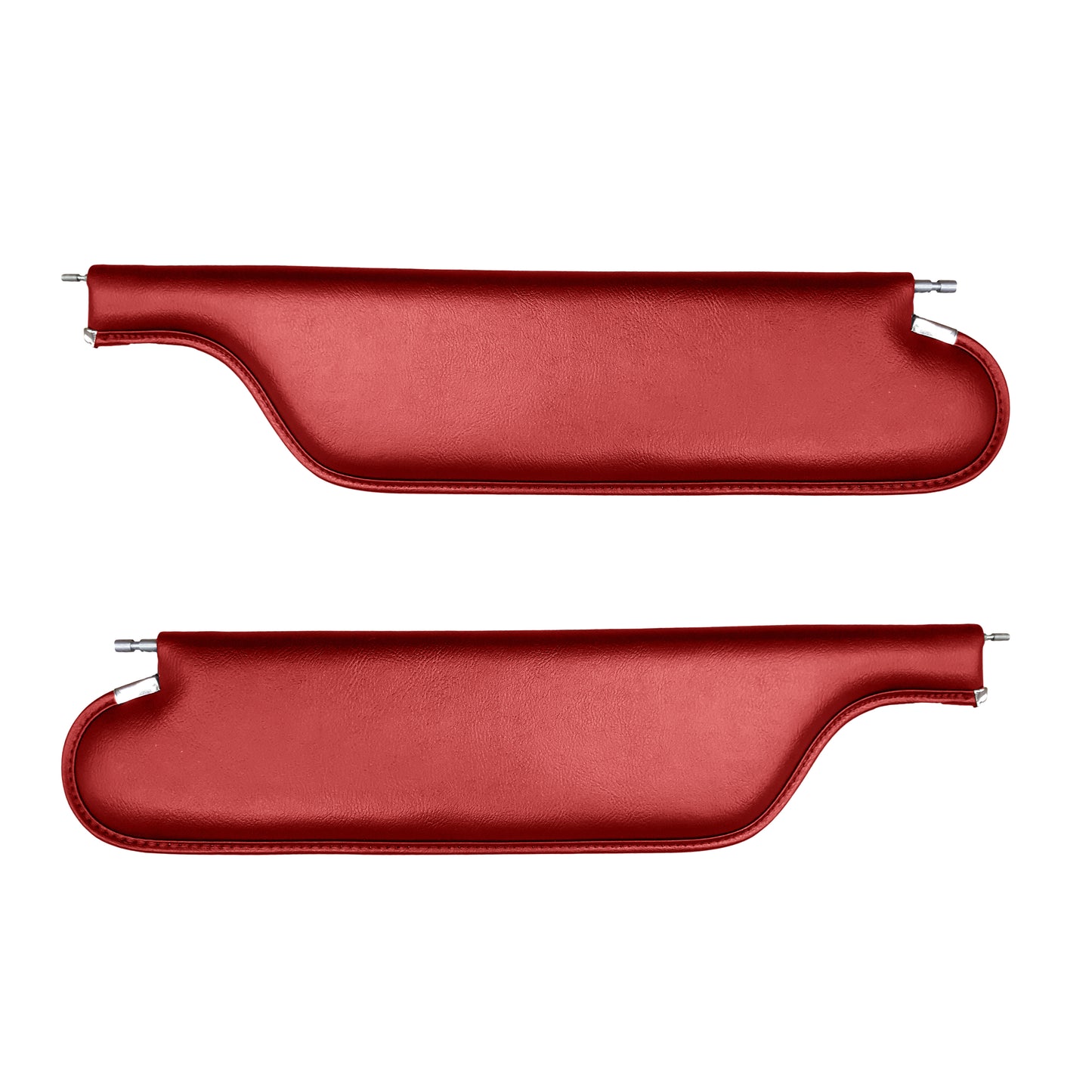 66-67 CHEVELLE/CUTLASS/SKYLARK/GTO/LEMANS CONVERTIBLE SUNVISORS - RED