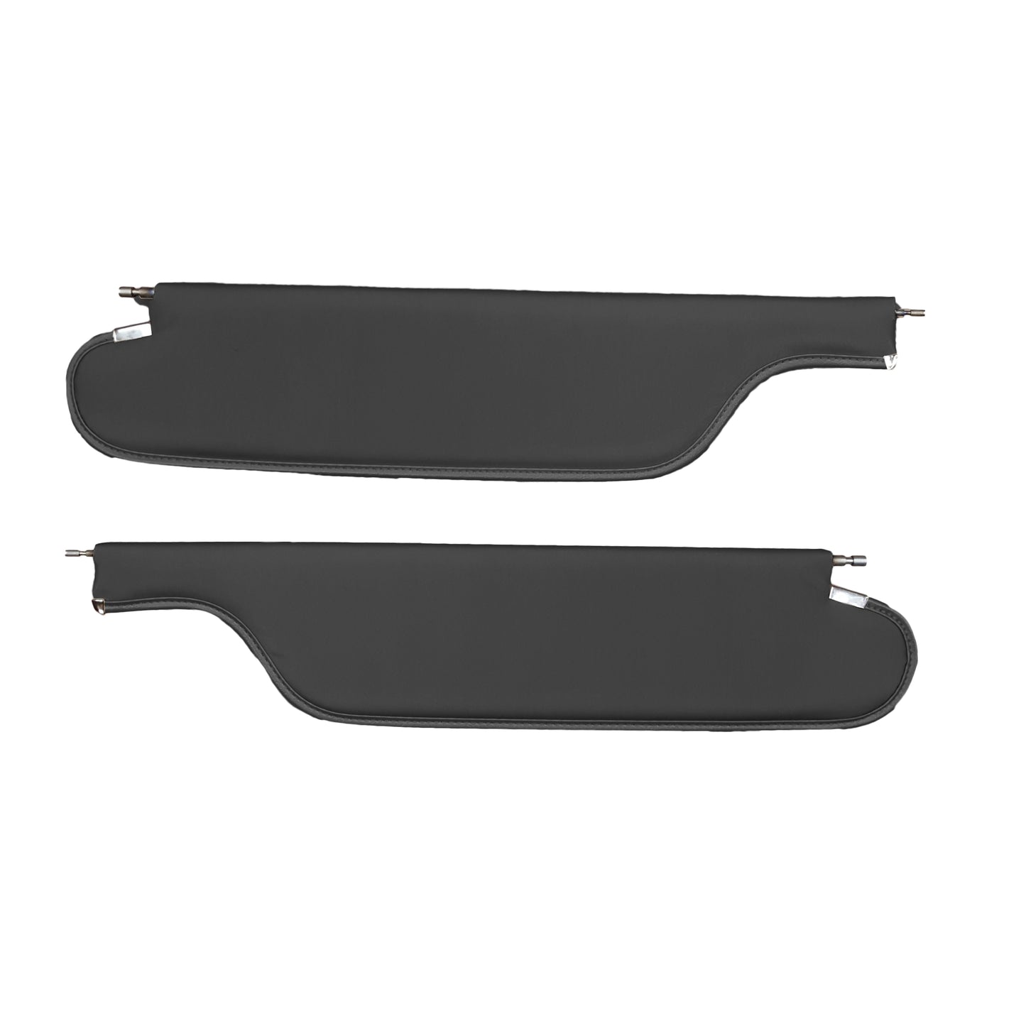66-67 GTO/LEMANS HARDTOP SUNVISORS (FINE DIAMOND PERFORARTED) - BLACK
