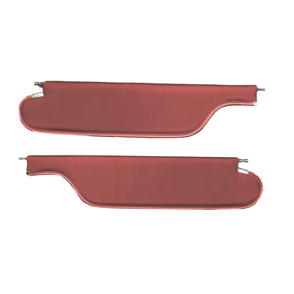66-67 GTO/LEMANS HARDTOP SUNVISORS (FINE DIAMOND PERFORARTED) - RED