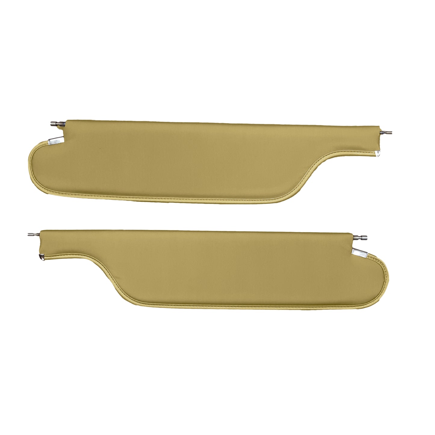 66-67 GTO/LEMANS HARDTOP SUNVISORS (FINE DIAMOND PERFORARTED) - GOLD