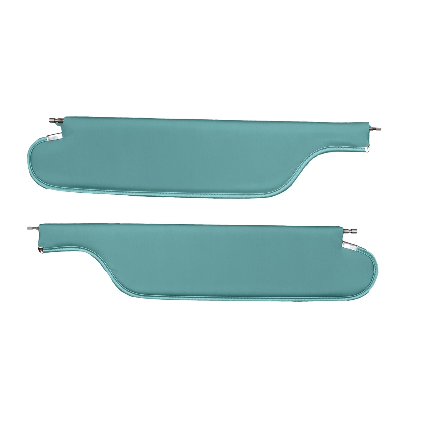 66-67 GTO/LEMANS HARDTOP SUNVISORS (FINE DIAMOND PERFORARTED) - TURQUOISE