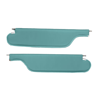 66-67 GTO/LEMANS HARDTOP SUNVISORS (FINE DIAMOND PERFORARTED) - TURQUOISE
