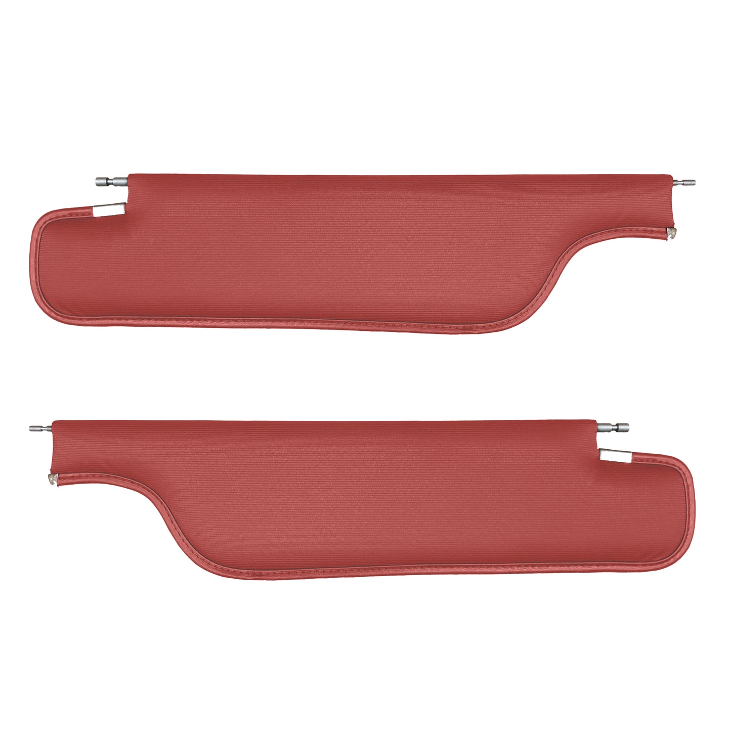 68 FIREBIRD "STANDARD" HARDTOP SUNVISORS (RIBBED)- RED