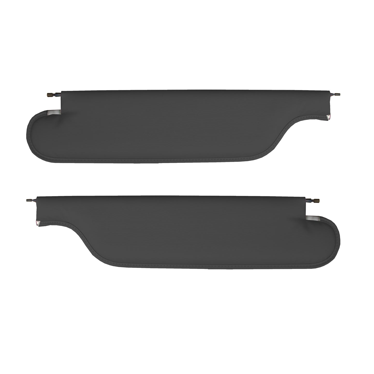 68 TEMPEST CUSTOM HARDTOP SUNVISORS (RIBBED) - BLACK