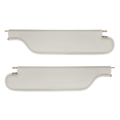 68 GTO/LEMANS HARDTOP SUNVISORS (FINE DIAMOND PERFORATED) - WHITE