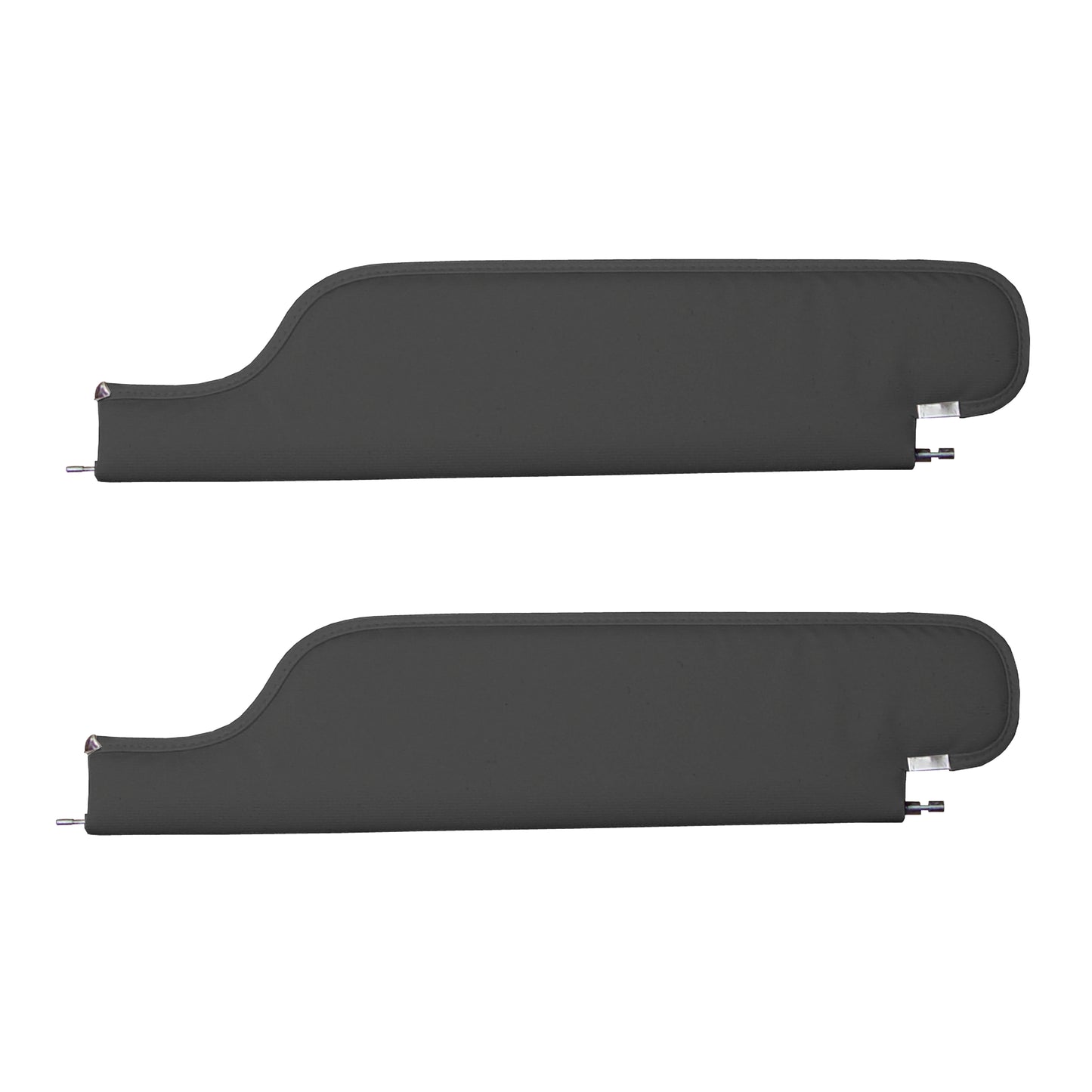 68 CHEVELLE/EL CAMINO HARDTOP SUNVISORS (RIBBED) - BLACK