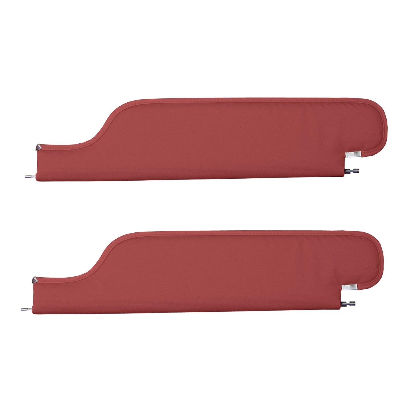 68 CHEVELLE HARDTOP SUNVISORS (RIBBED) - RED