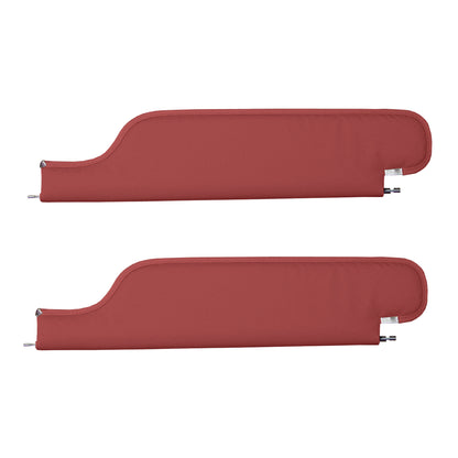 68 CHEVELLE HARDTOP SUNVISORS (RIBBED) - RED