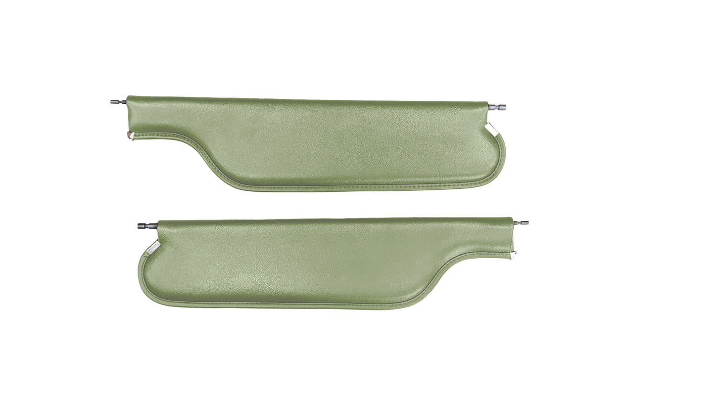 69 CAMARO CONVERTIBLE SUNVISORS - LIGHT GREEN