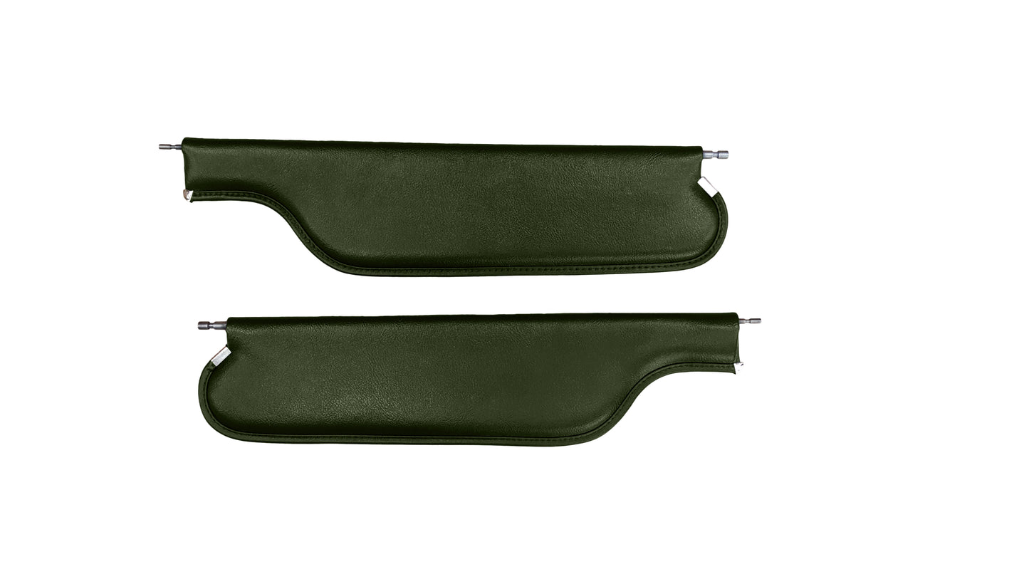 69 CAMARO/FIREBIRD CONVERTIBLE SUNVISORS - DARK GREEN