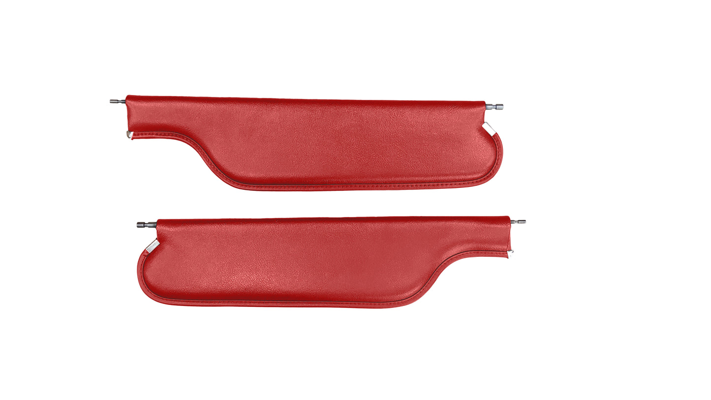 69 FIREBIRD CONVERTIBLE SUNVISORS - RED
