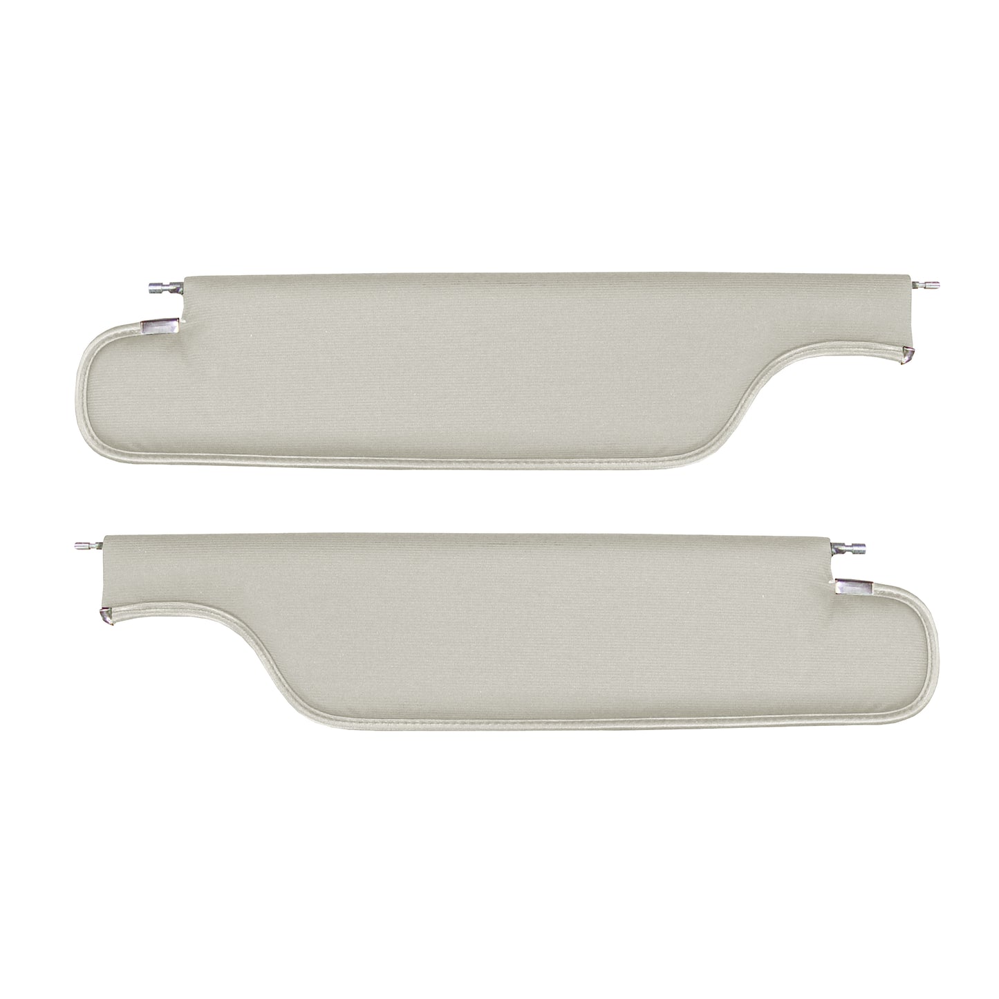 69 CHEVELLE/EL CAMINO HARDTOP SUNVISORS (RIBBED) - WHITE