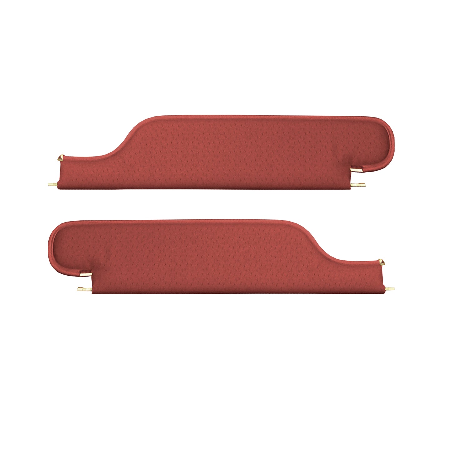 70 GTO/LEMANS SPORT HARDTOP SUNVISORS (WEYMOUTH PERFORATED) - RED