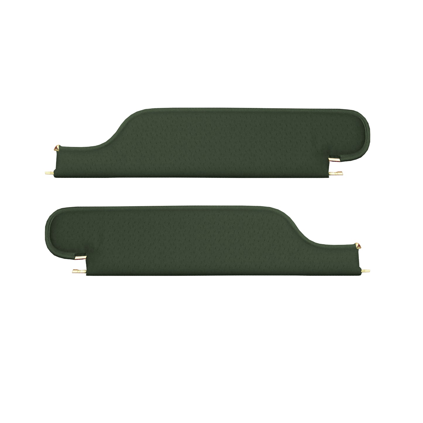 70 GTO/LEMANS SPORT HARDTOP SUNVISORS (WEYMOUTH PERFORATED) - GREEN