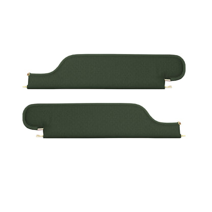 70 GTO/LEMANS SPORT HARDTOP SUNVISORS (WEYMOUTH PERFORATED) - GREEN