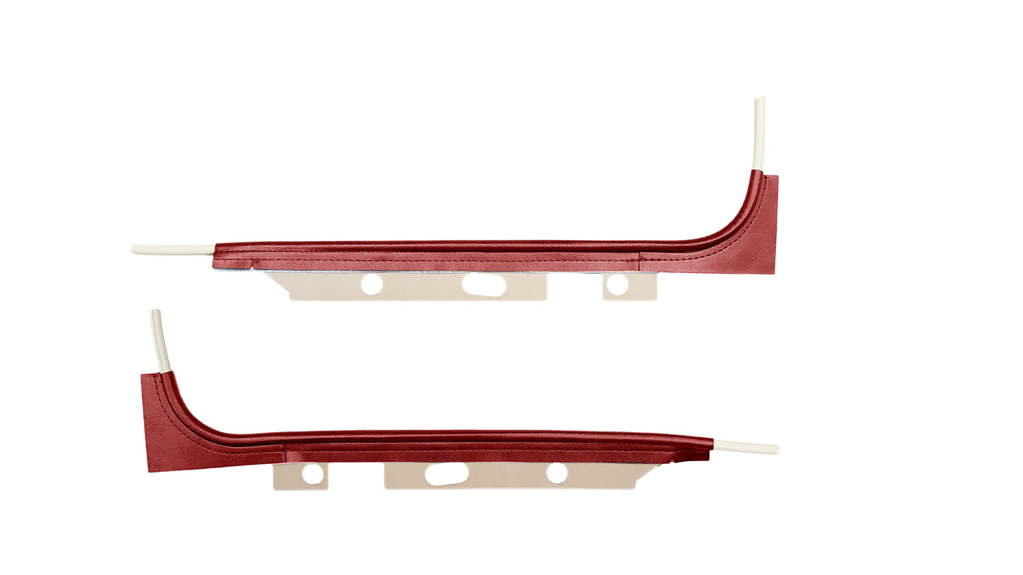 69 GM A-BODY HARDTOP DOOR JAMB WINDLACE - RED
