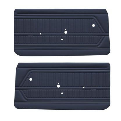 69 FIREBIRD/TRANS AM "STANDARD" FRONT DOOR PANELS (UNASSEMBLED) - BLUE