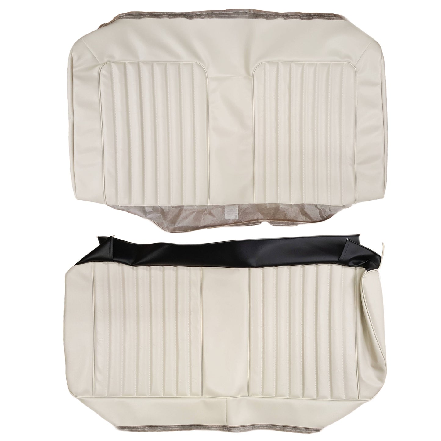 72 LEMANS SPORT CONVERTIBLE REAR UPHOLSTERY - WHITE