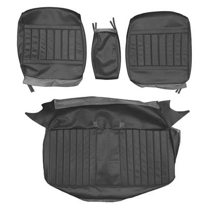 71-72 SKYLARK/GS "DELUXE" SPLIT BENCH W/ C.A.R. UPHOLSTERY - BLACK