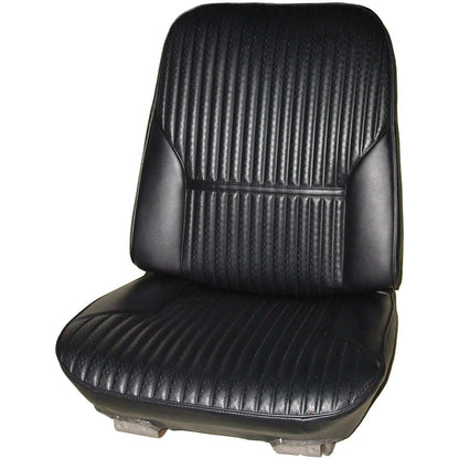69 CUTLASS 'S'/442 BUCKET SEAT UPHOLSTERY - BLACK