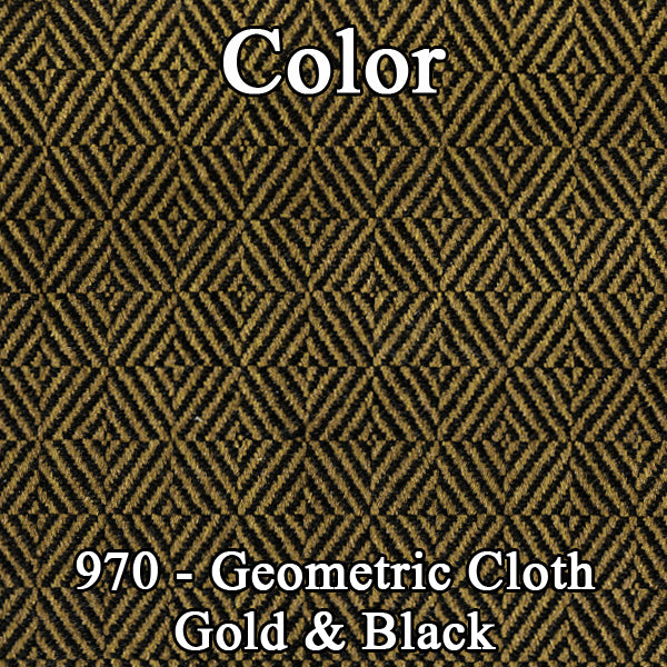 70 CLOTH BENCH - GOLD GEO/GOLD