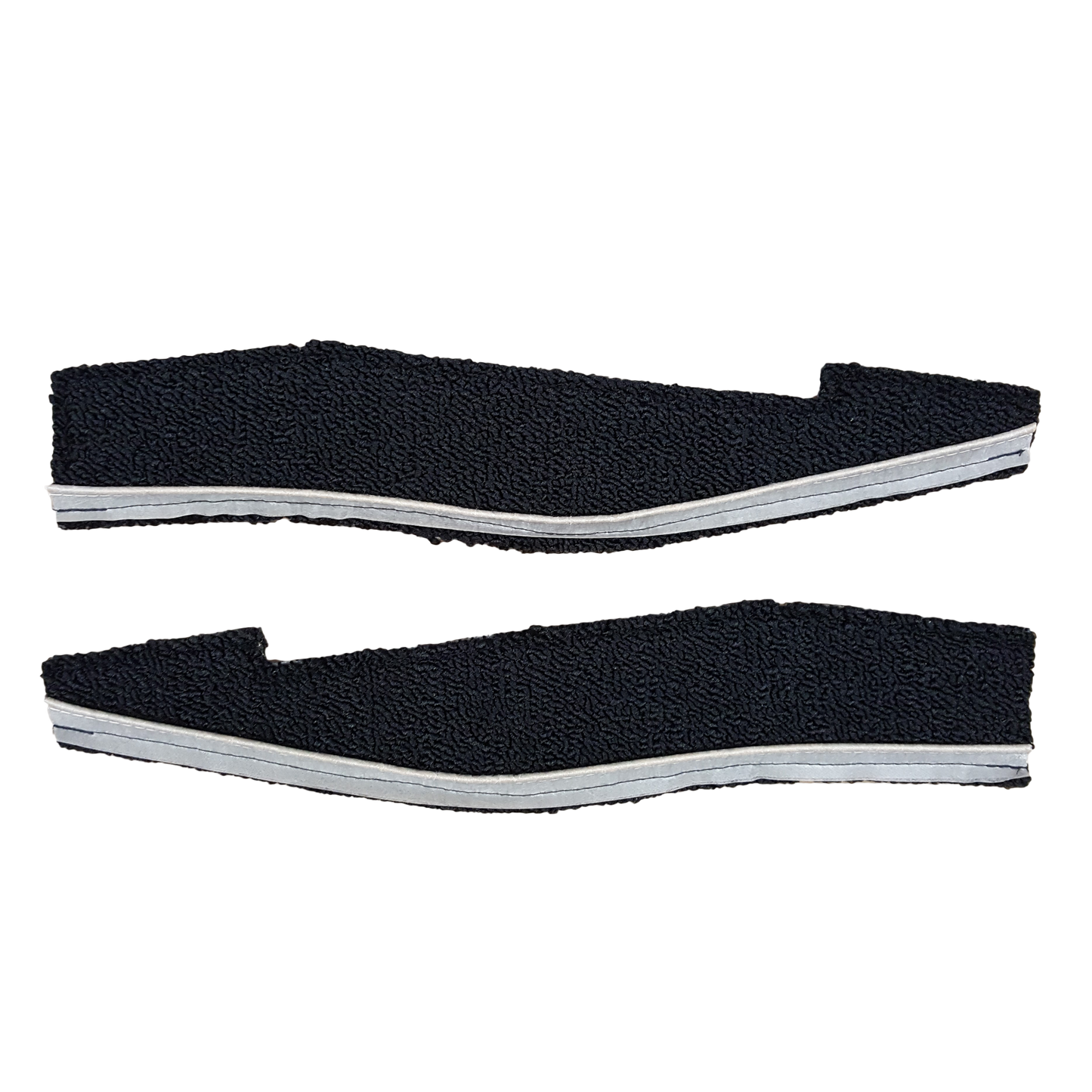 66-67 DODGE/PLYMOUTH B-BODY CONVERTIBLE REAR SEAT CUSHION CARPET PANELS - BLACK