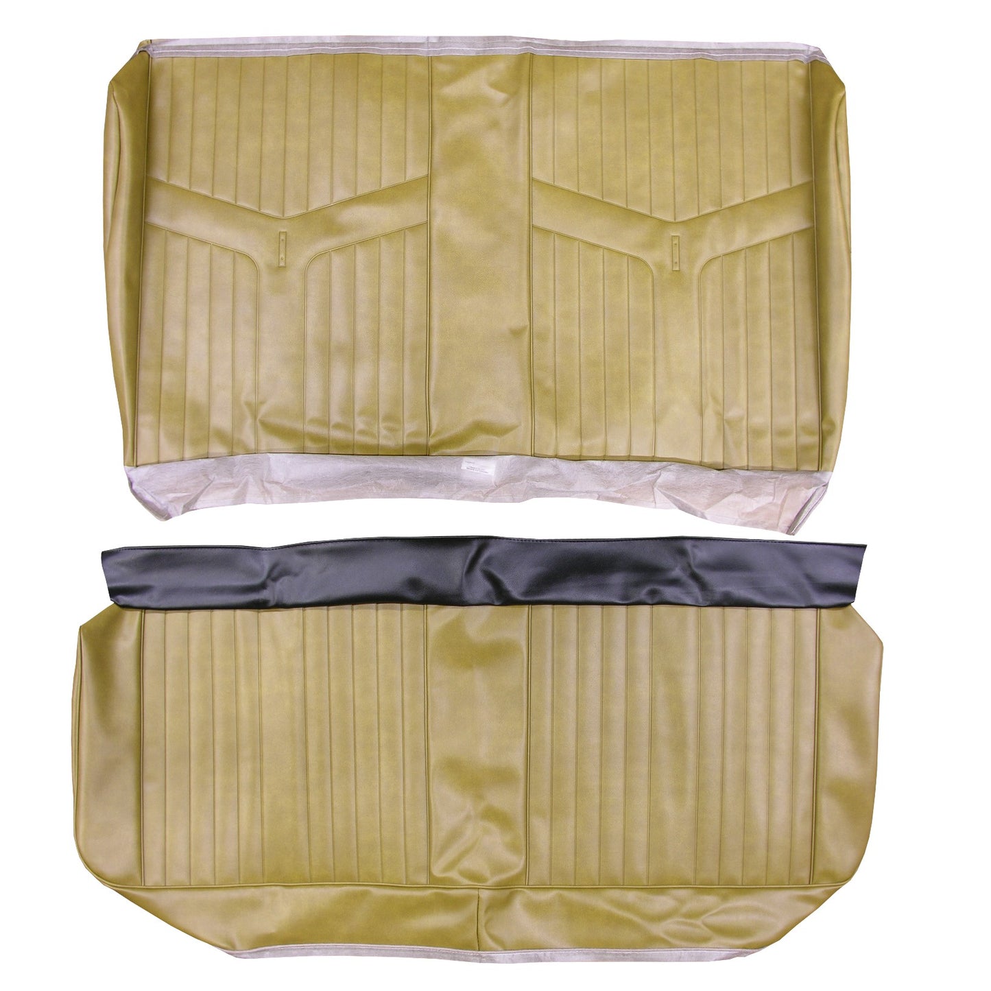 69 GTO/LEMANS HARDTOP REAR UPHOLSTERY - GOLD