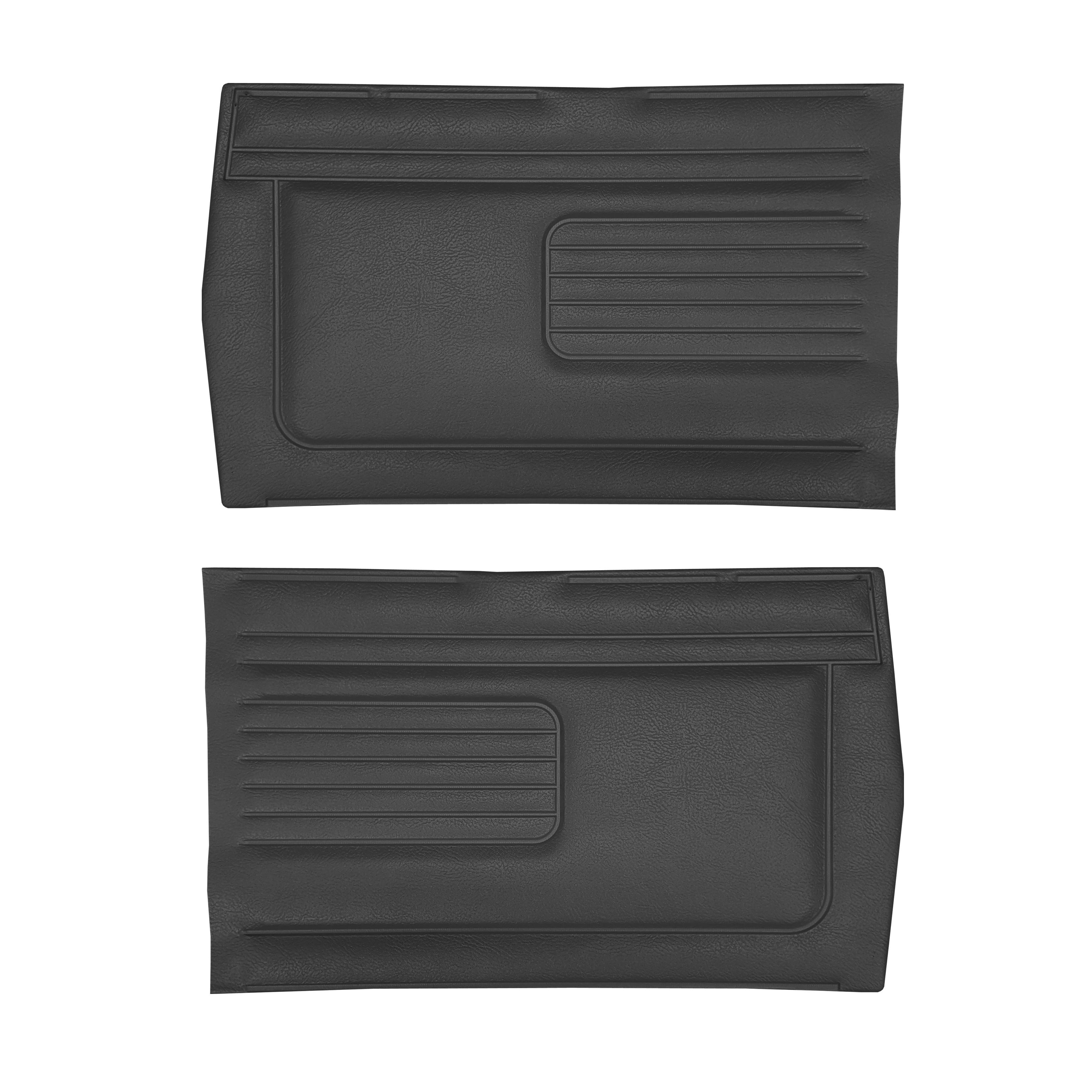 67 Gto/Lemans Conv Rear Door Panel - Black - Legendary Auto