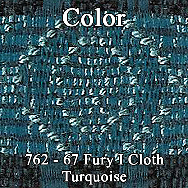 67 FURY I SPLIT BENCH CLOTH UPHOLSTERY - SRM TURQUOISE CLOTH/TURQUOISE
