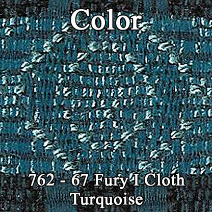 67 FURY I SPLIT BENCH CLOTH UPHOLSTERY - SRM TURQUOISE CLOTH/TURQUOISE