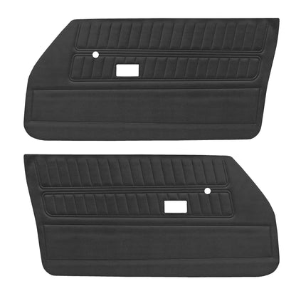 70-71 FIREBIRD/TRANS AM "STANDARD" DOOR PANELS (UNASSEMBLED) - BLACK