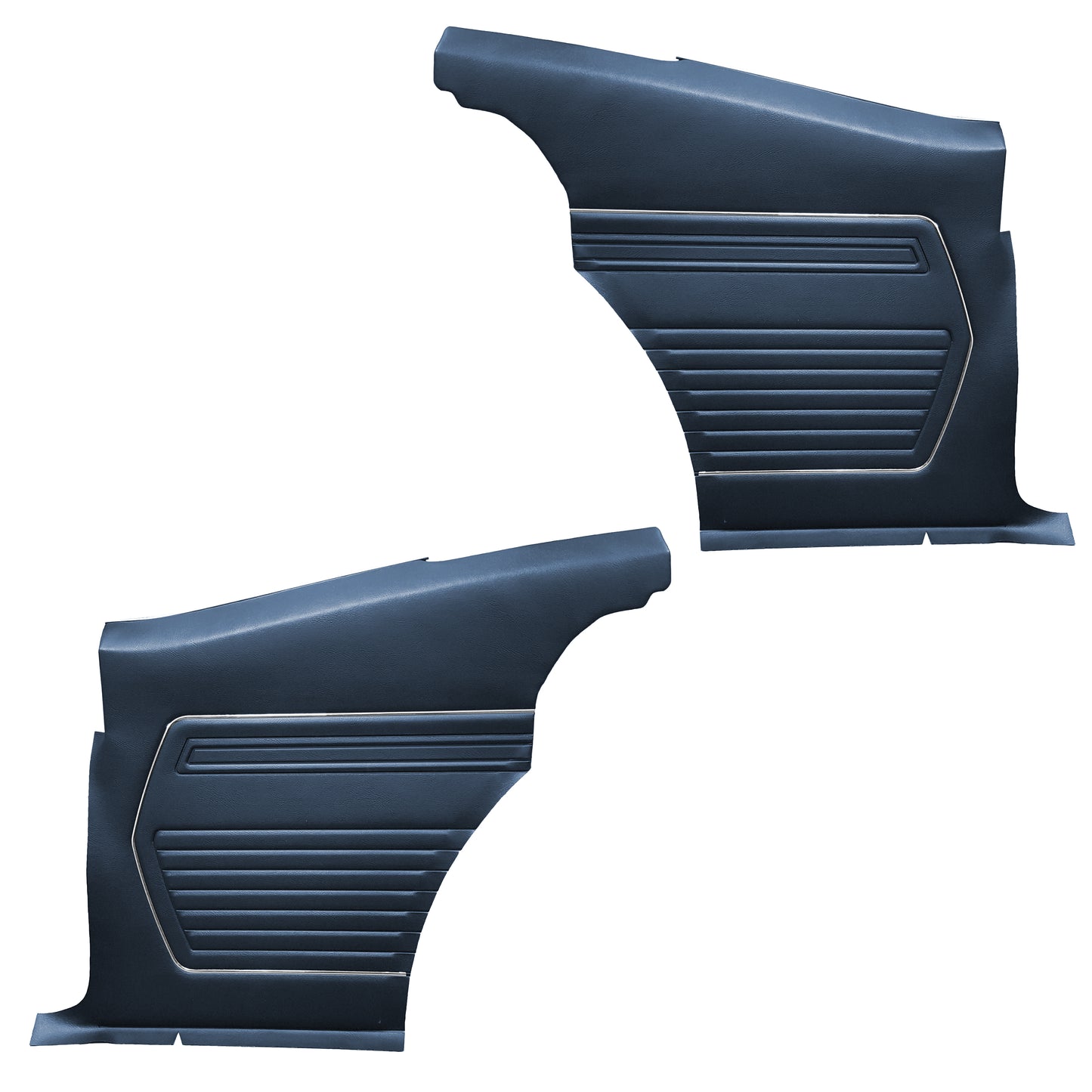 69 CAMARO "STANDARD" HARDTOP REAR PANELS W/ FIXED SEAT (PRE-ASSEMBLED) - BLUE