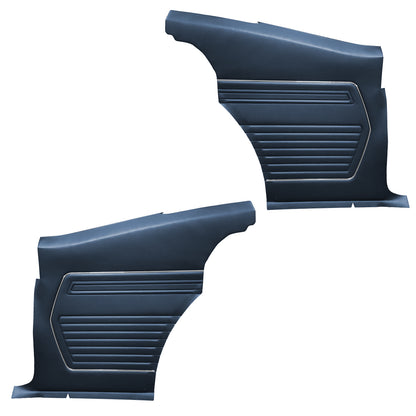 69 CAMARO "STANDARD" HARDTOP REAR PANELS W/ FIXED SEAT (PRE-ASSEMBLED) - BLUE