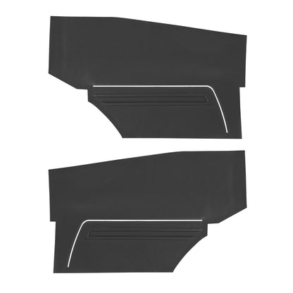 69 CAMARO "STANDARD" HARDTOP REAR PANELS W/ FOLD-DOWN SEAT (UNASSEMBLED) - BLACK