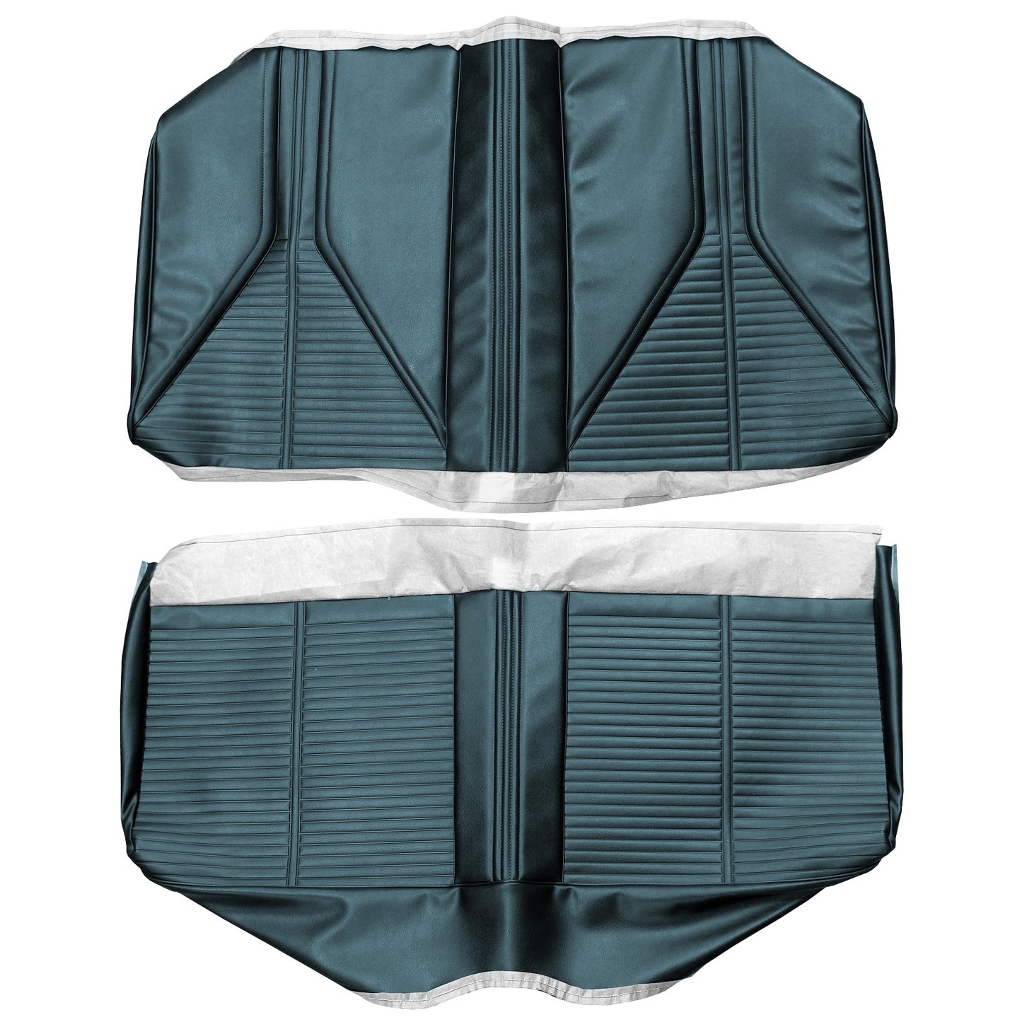 67 SKYLARK/GS SPORT COUPE REAR UPHOLSTERY - BLUE