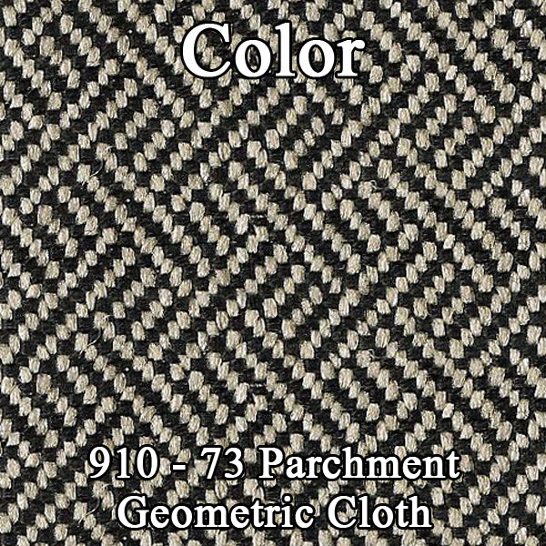 73 DART SWINGER SPLIT BENCH CLOTH UPHOLSTERY - SRM PARCHMENT GEOMETRIC CLOTH/PARCHMENT