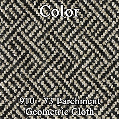73 DART SWINGER SPLIT BENCH CLOTH UPHOLSTERY - SRM PARCHMENT GEOMETRIC CLOTH/PARCHMENT