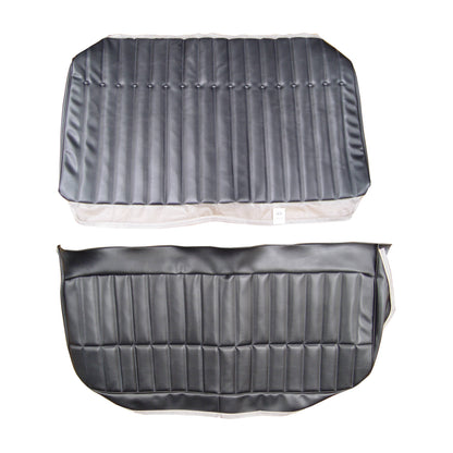 71 MONTE CARLO HARDTOP REAR UPHOLSTERY -  BLACK