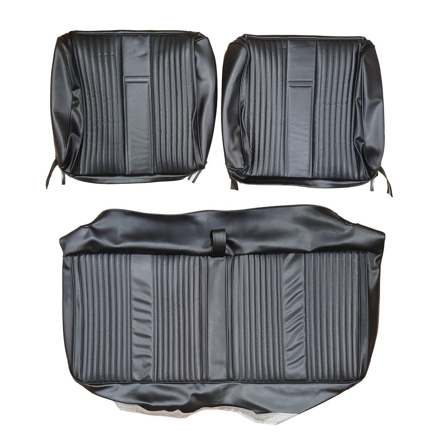 67 BELVEDERE II SPLIT BENCH UPHOLSTERY - BLACK