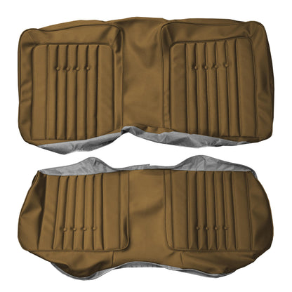 70 'CUDA/GRAN COUPE CONV. REAR 'LEATHER STYLE' UPHOLSTERY - BROWN