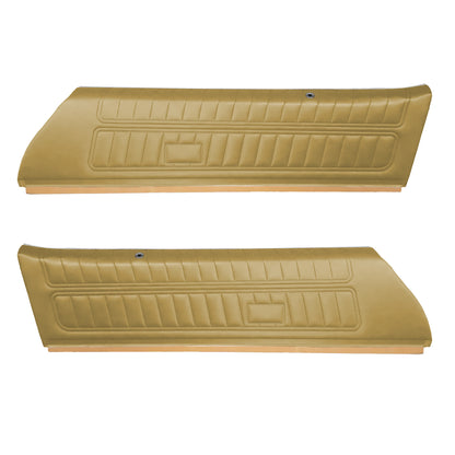 74 FIREBIRD/TRANS AM "STANDARD" UPPER DOOR PANELS (PRE-ASSEMBLED) - SADDLE