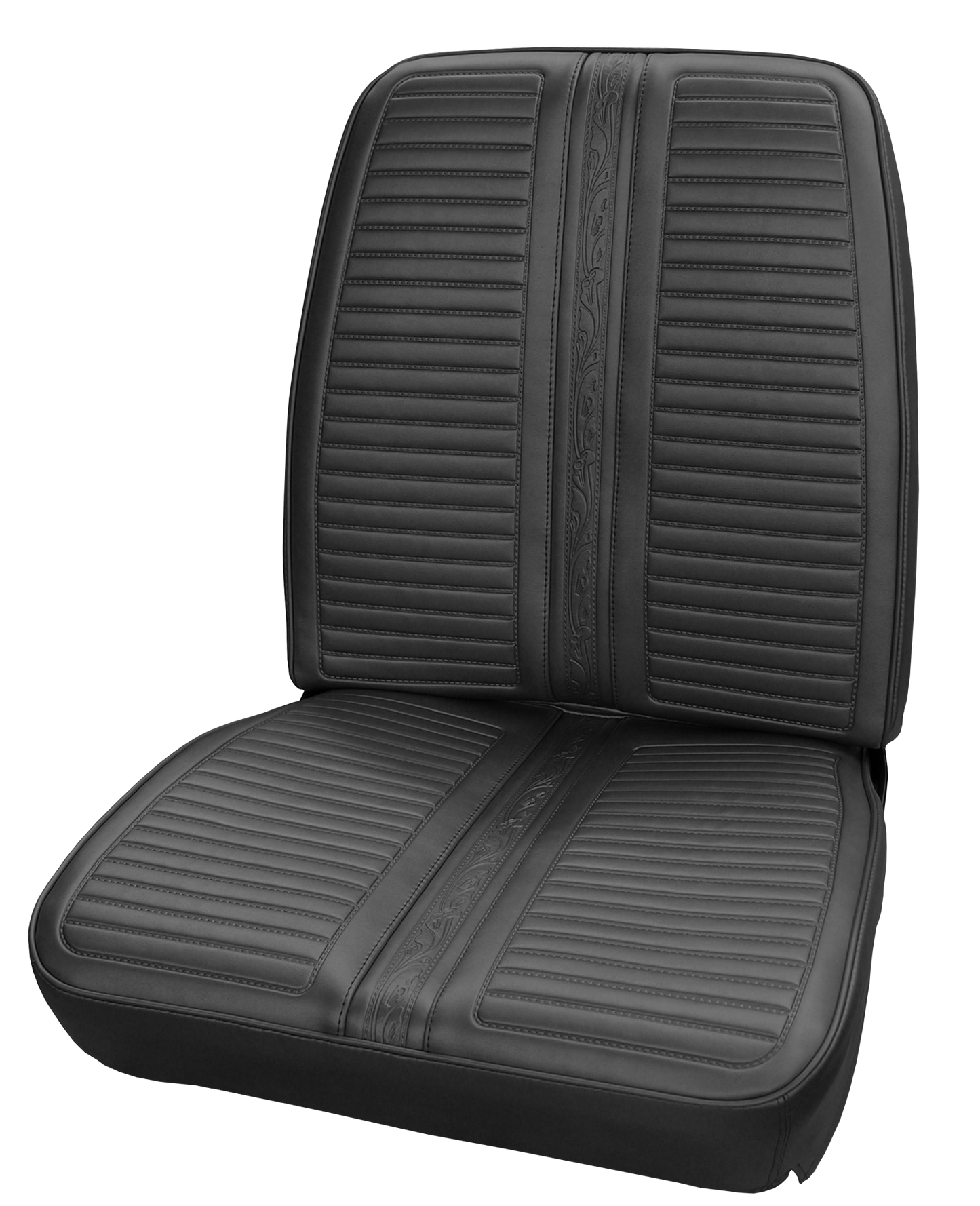 67 SATELLITE/GTX BUCKET SEAT UPHOLSTERY - BLACK
