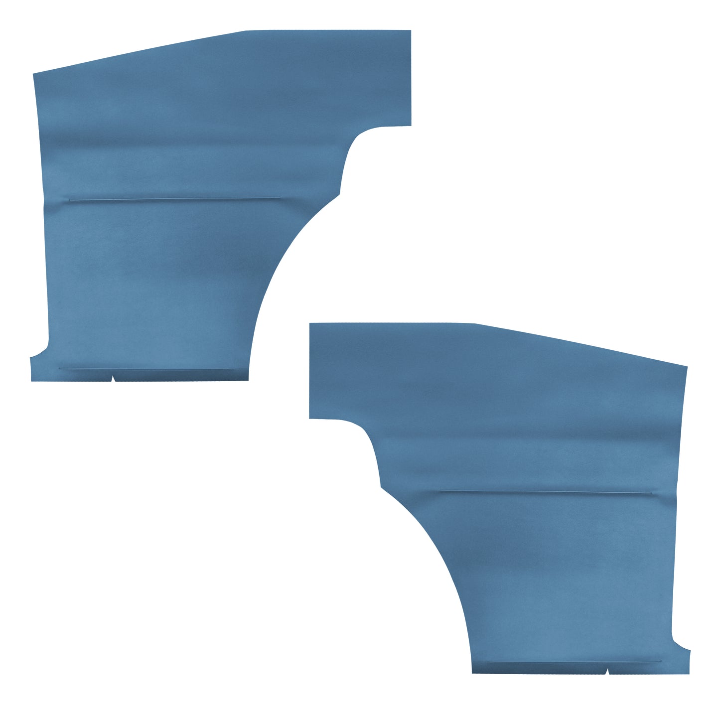 67 CAMARO "DELUXE" HARDTOP REAR PANELS - BRIGHT BLUE