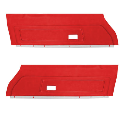 74 FIREBIRD/TRANS AM "DELUXE" UPPER DOOR PANELS (UNASSEMBLED) - RED
