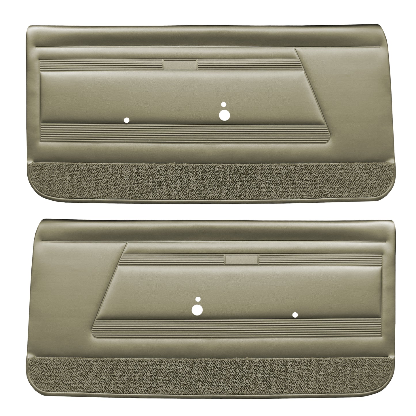 68 FIREBIRD "STANDARD" FRONT DOOR PANELS (UNASSEMBLED) - WILLOW GOLD